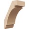 Ekena Millwork 5-inch W x 8-inch D x 12-inch H Aspen Rough Cedar Woodgrain TimberThane Knee Brace, Primed BRCUR05X08X12ASPRCPR - alternate 1